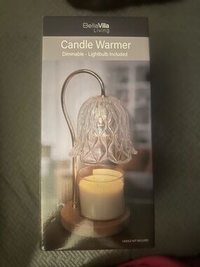 Gold Glass Bell Candle Warmer - Dimmable
